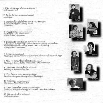 CD Tracklisting zu Diesseits von Eden